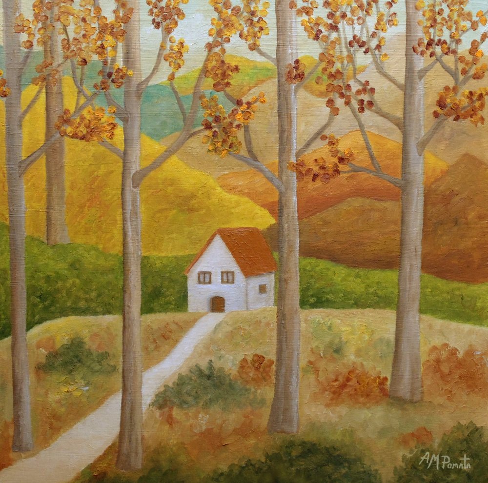 Autumn Country Home by Angeles M. Pomata