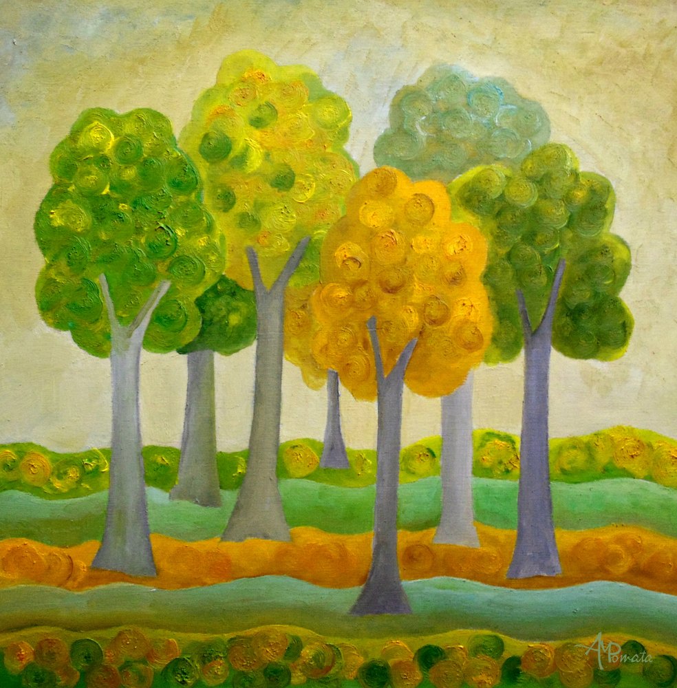 Green On Green by Angeles M. Pomata