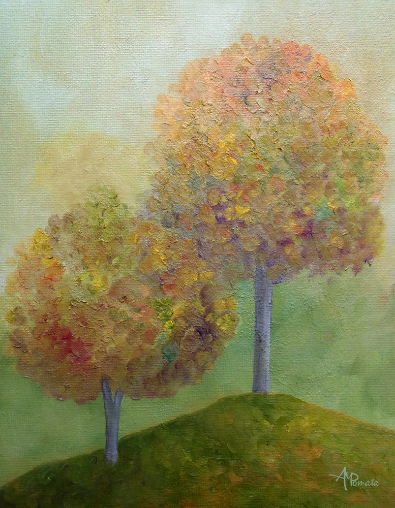 Peaceful Autumn Trees by Angeles M. Pomata