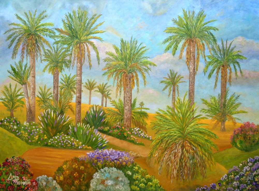 Vibrant Desert Oasis by Angeles M. Pomata