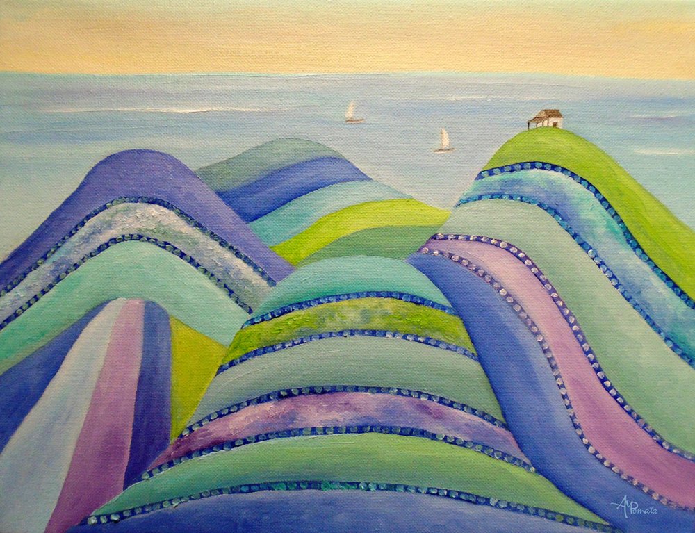 Whimsical Ocean Hills by Angeles M. Pomata