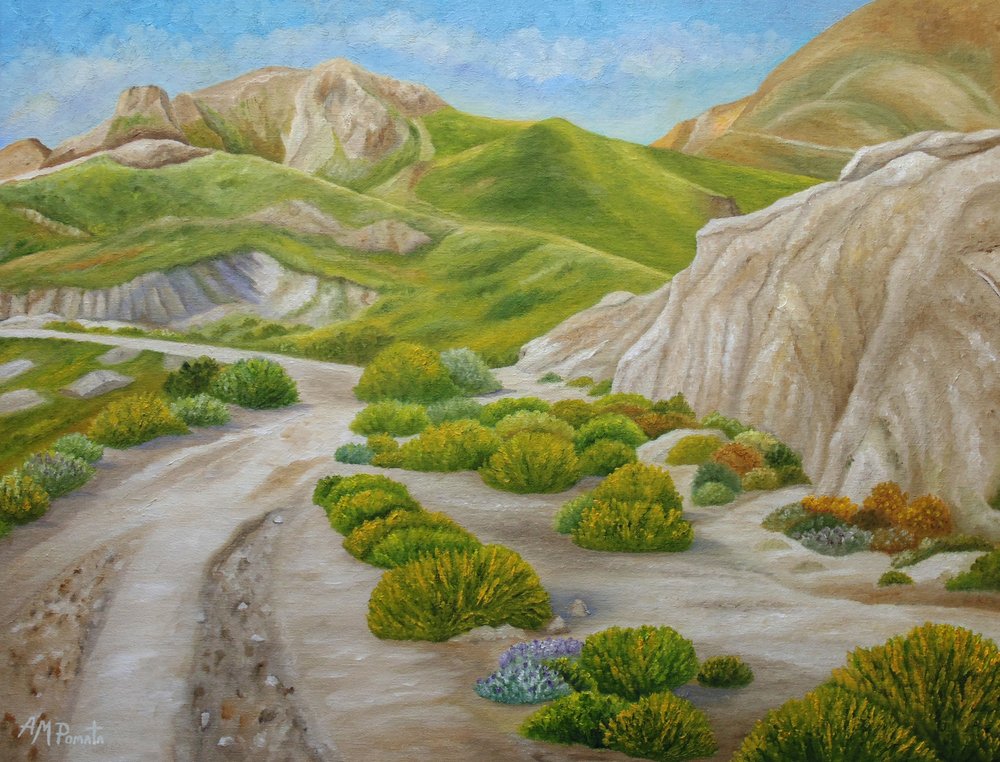 Winding Desert Path by Angeles M. Pomata