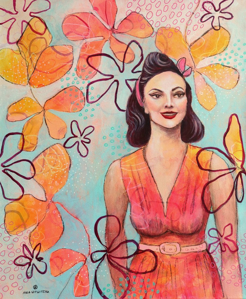 Retro Lady 5 by Ania Witwitzka