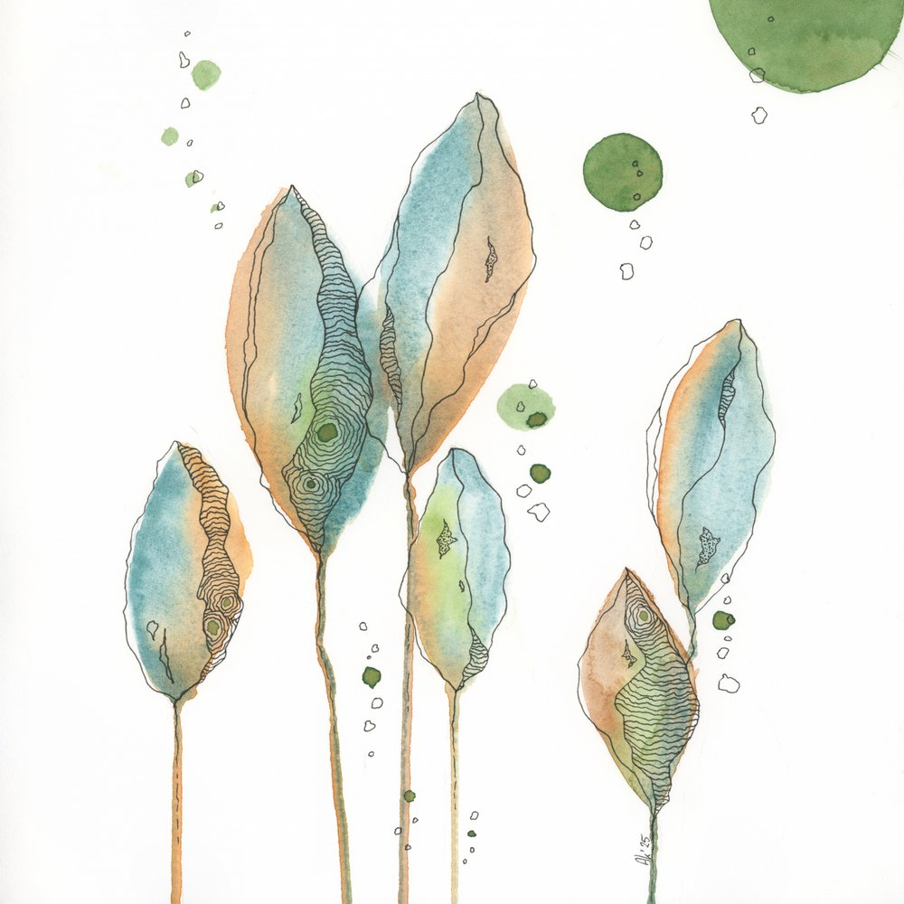 Soft Abstract Botanicals by Ankie Kooi