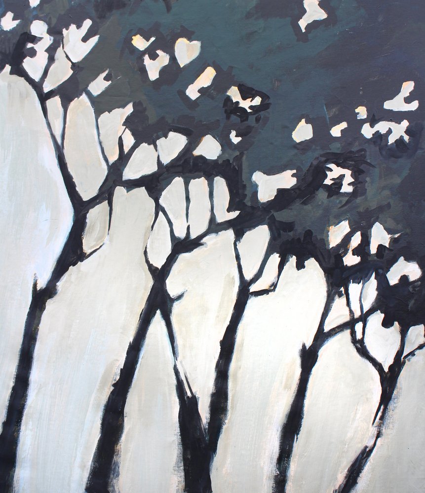 Abstract Winter Trees by Anna-Karin Bergius