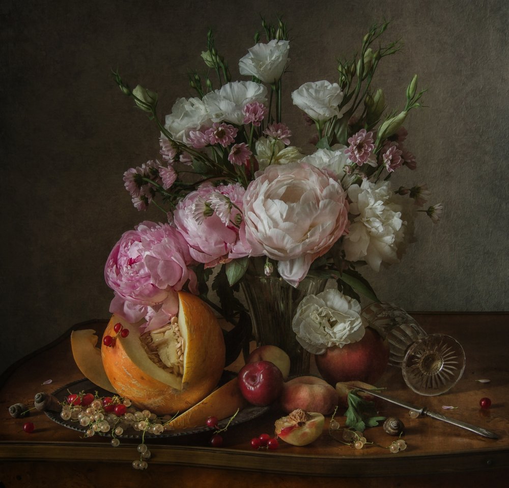 Elegant Floral Still Life by Anna Petina