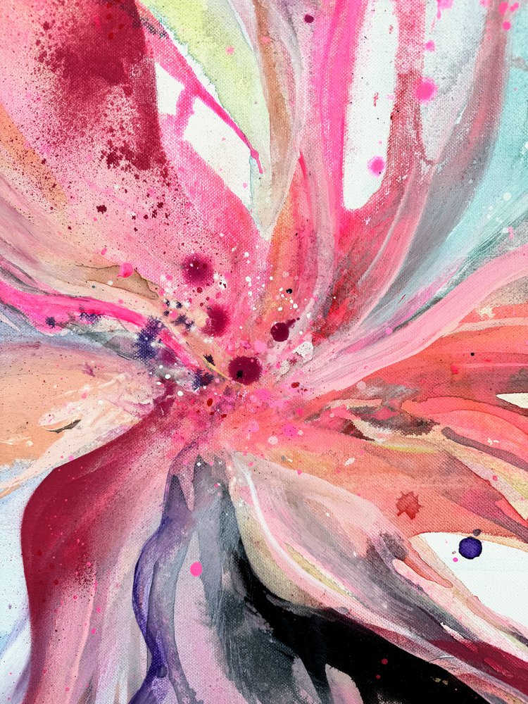 Vibrant Pink Bloom by Anna Viklund