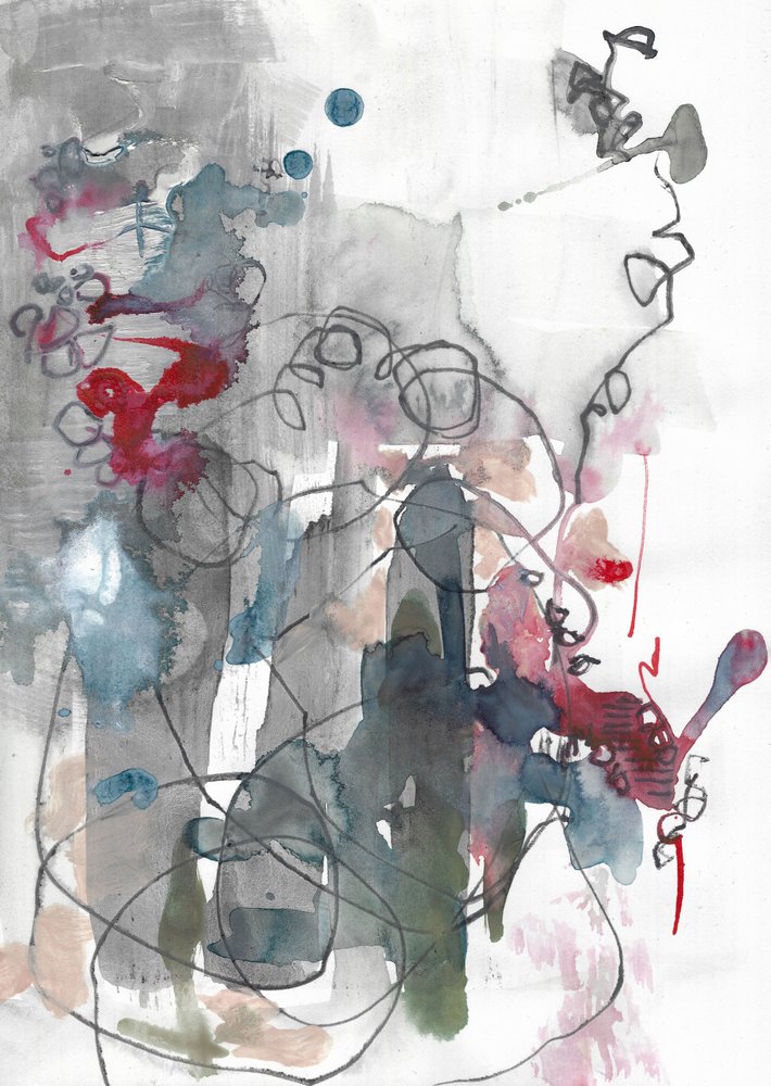 Abstract Fluid Lines by Annick