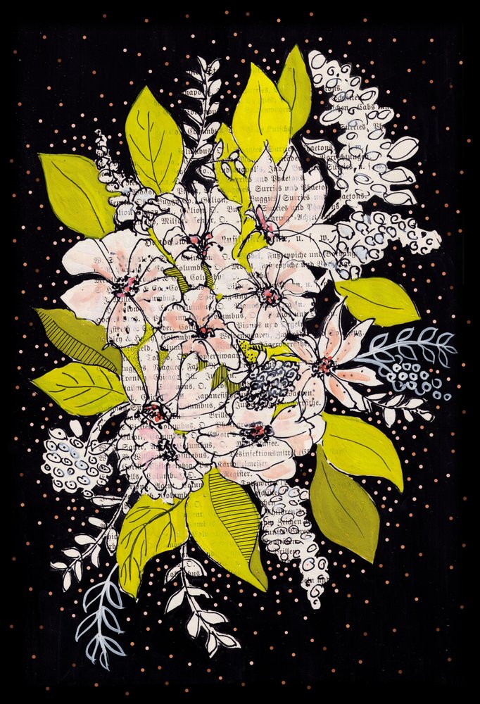 Whimsical Floral Bouquet by Annick