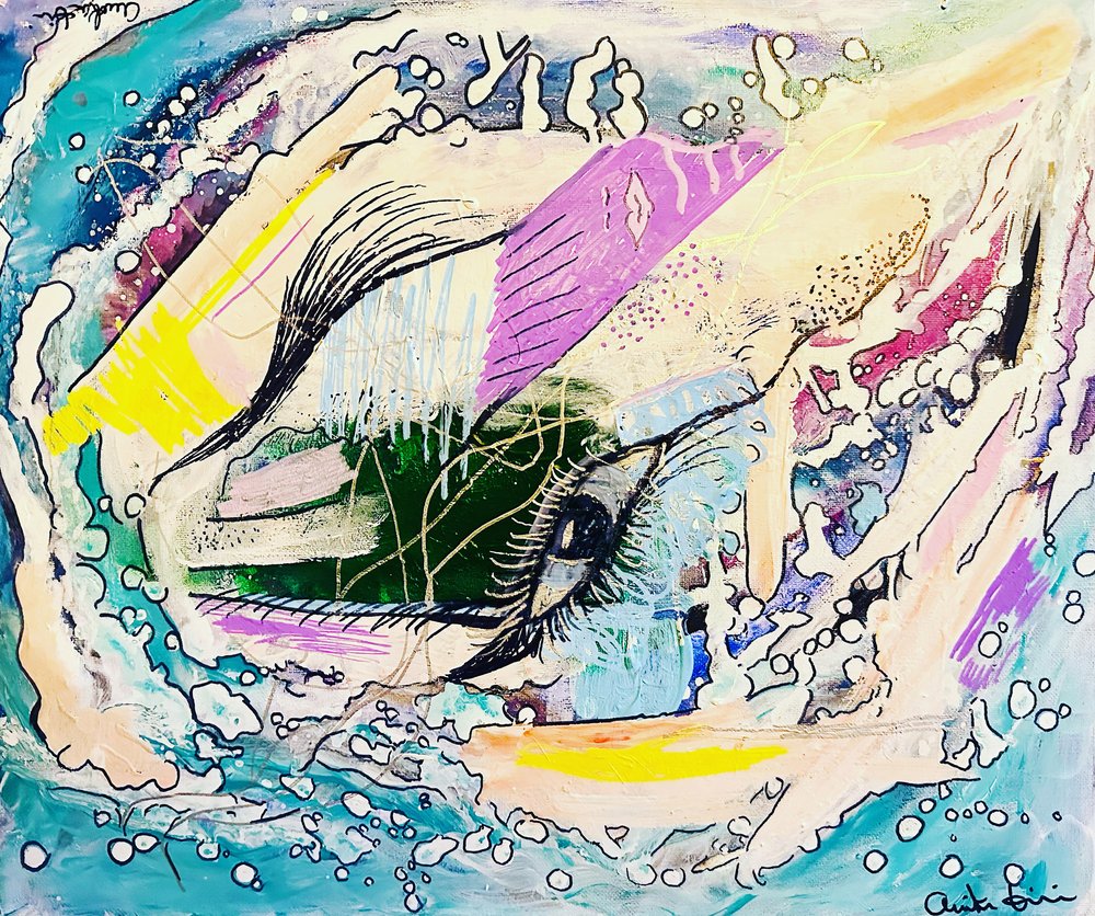 Colorful Eye Splash by Annika Tiren