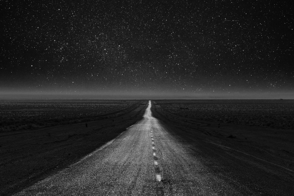 Endless Starry Road by Asef Azimaie