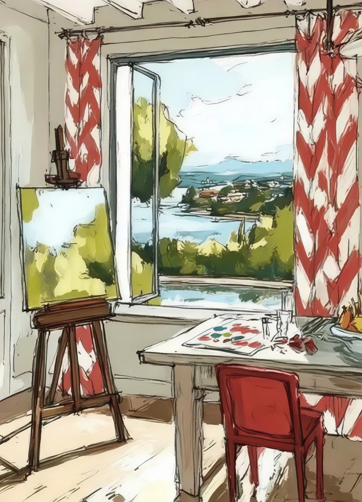 Artist Studio Bay View by Avanesova Elena