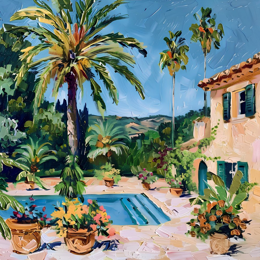 Mediterranean Poolside Villa by Avanesova Elena