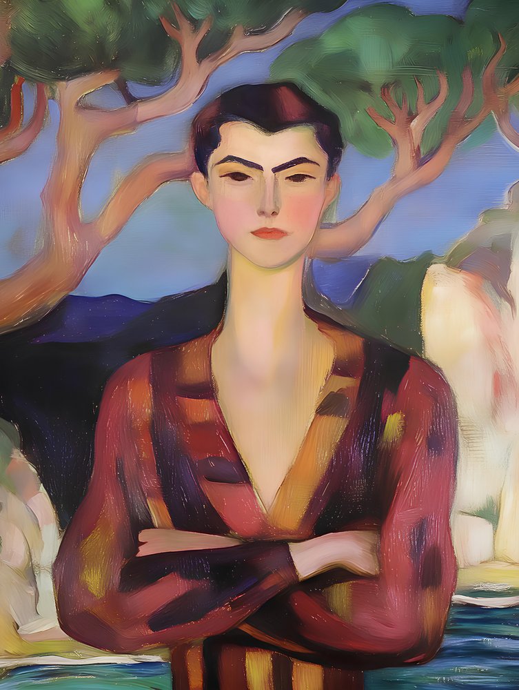 Stylish Figure on Coast by Avanesova Elena
