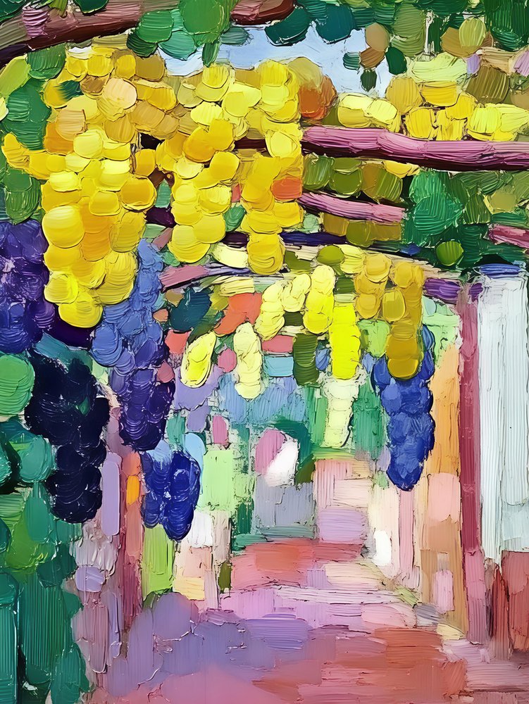 Vibrant Grape Path by Avanesova Elena