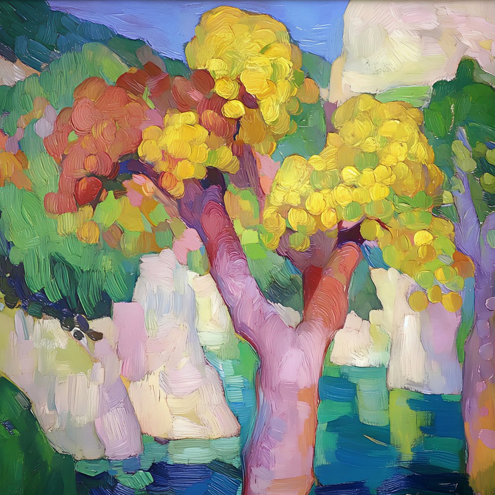 Vibrant Summer Landscape by Avanesova Elena