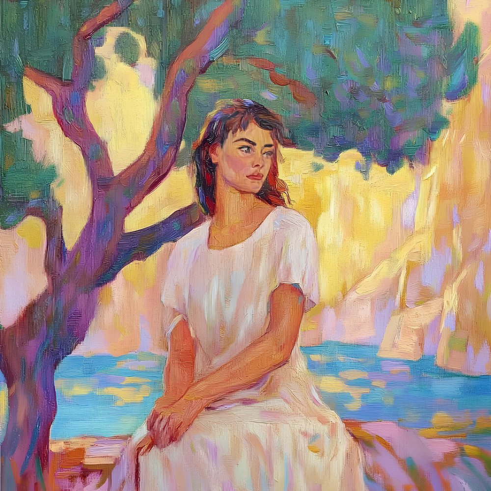 Woman In Golden Light by Avanesova Elena