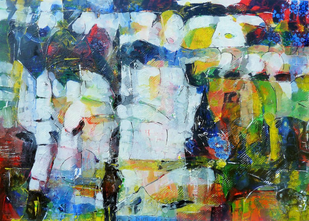 Colorful Abstract Figures by Barbara Piatti
