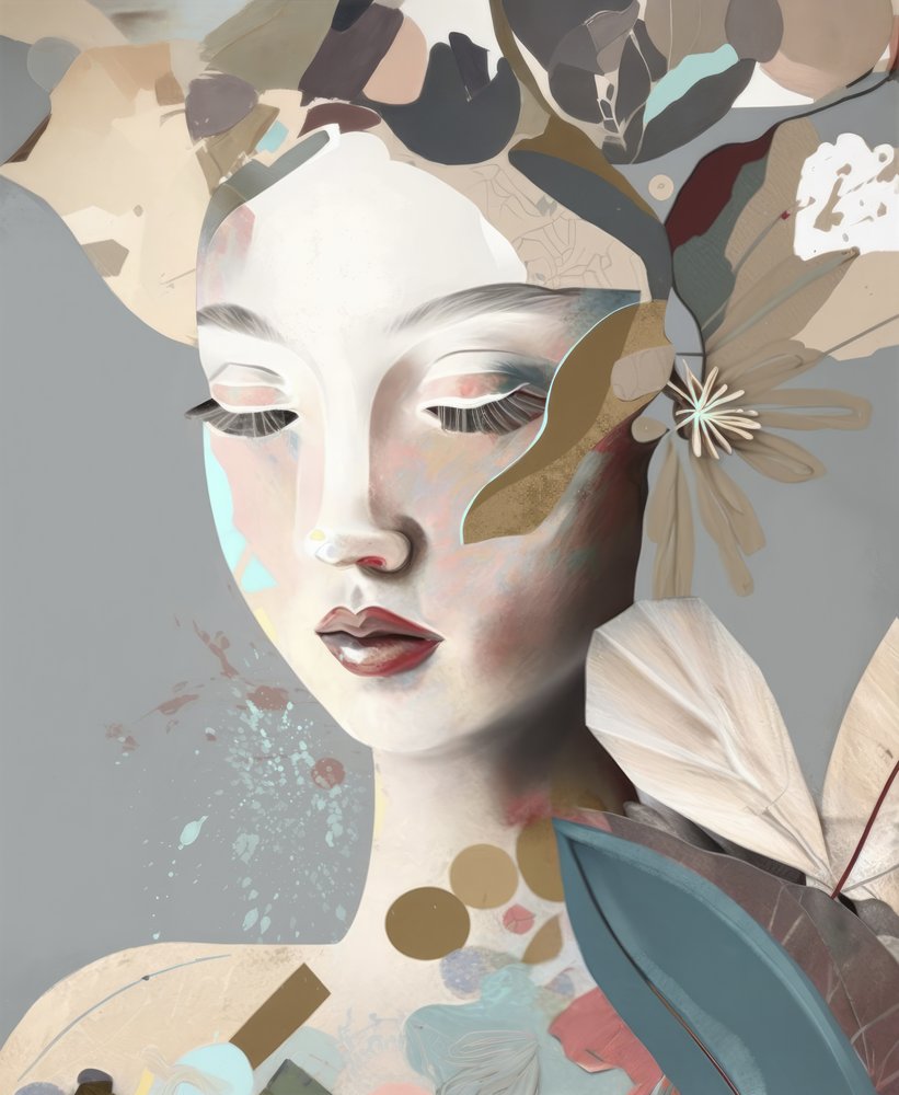 Serene Floral Woman by Bella Eve
