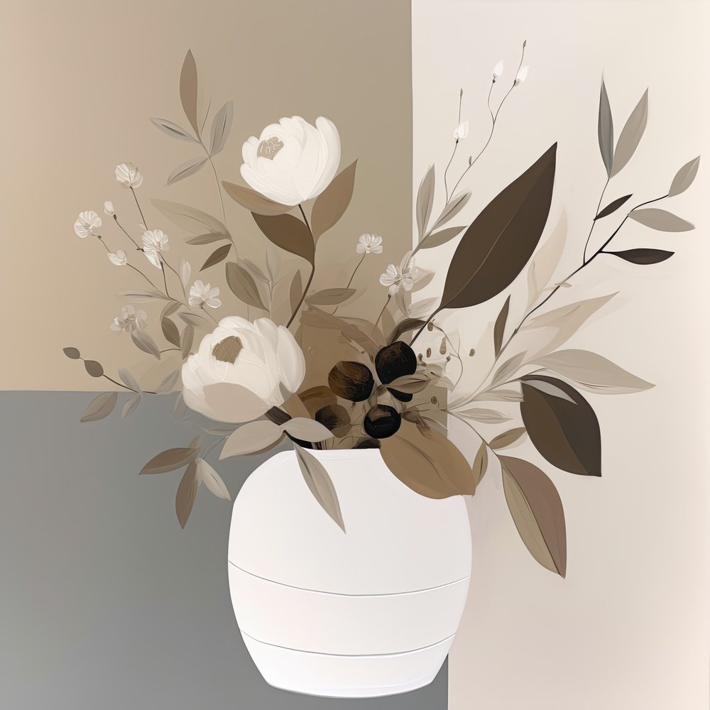 Soft Neutral Botanicals by Bella Eve