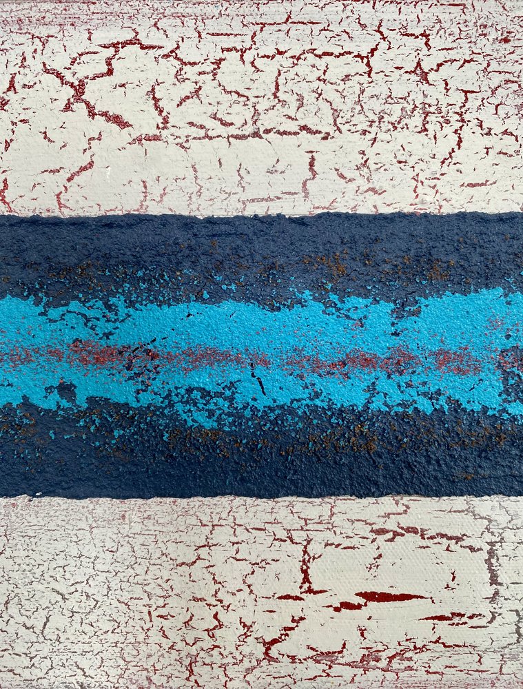 Cracked Paint Stripes by Berit Pihl