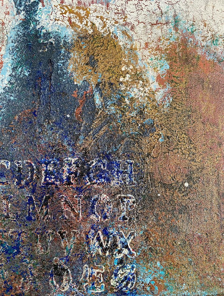 Rustic Alphabet Texture by Berit Pihl