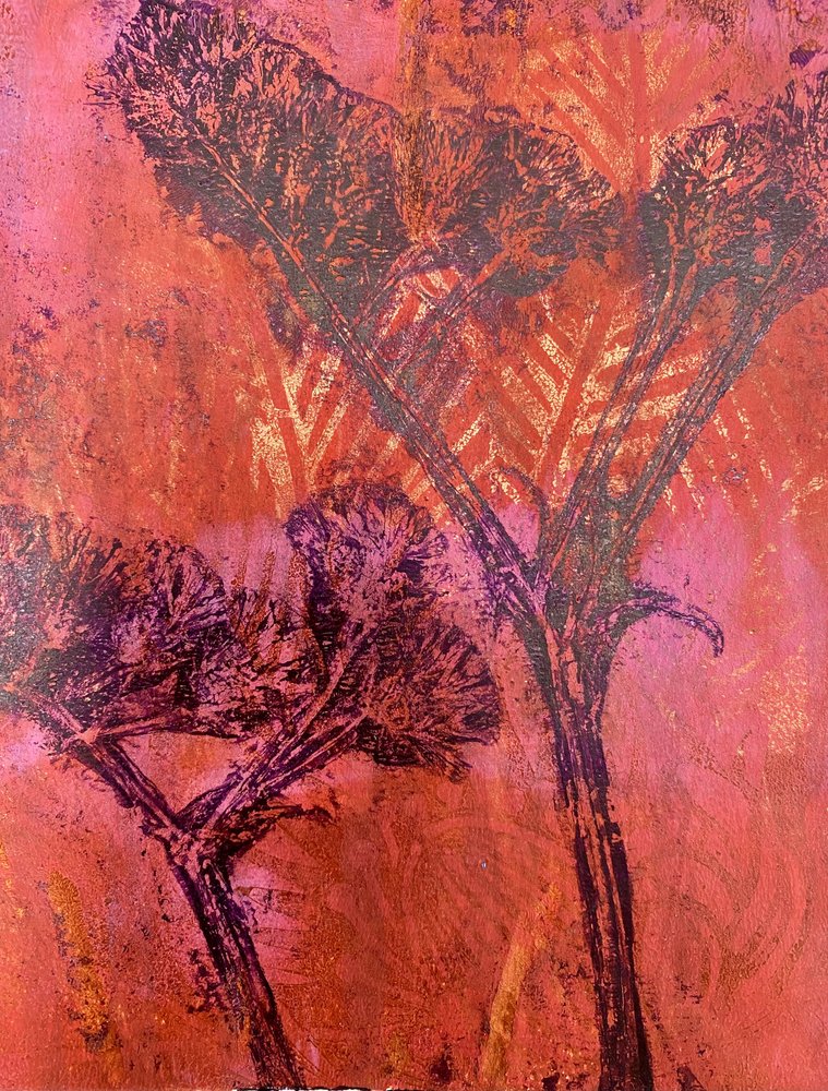 Vibrant Abstract Trees by Berit Pihl