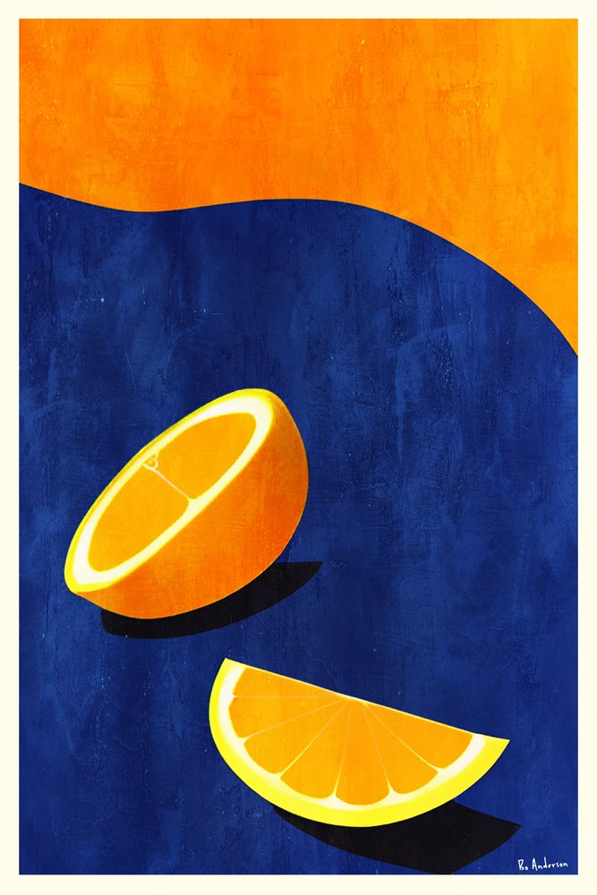 Fresh Orange Slices by Bo Anderson