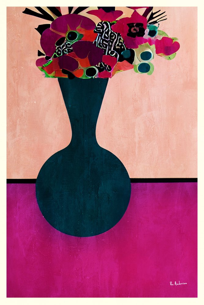 Modern Flower Vase by Bo Anderson