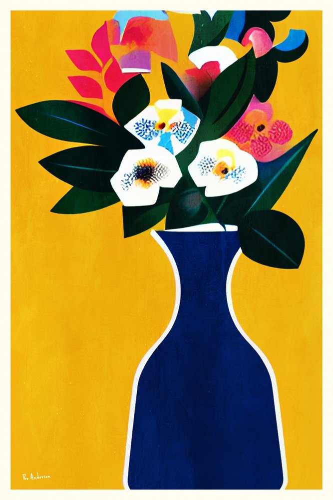 Vibrant Floral Arrangement by Bo Anderson