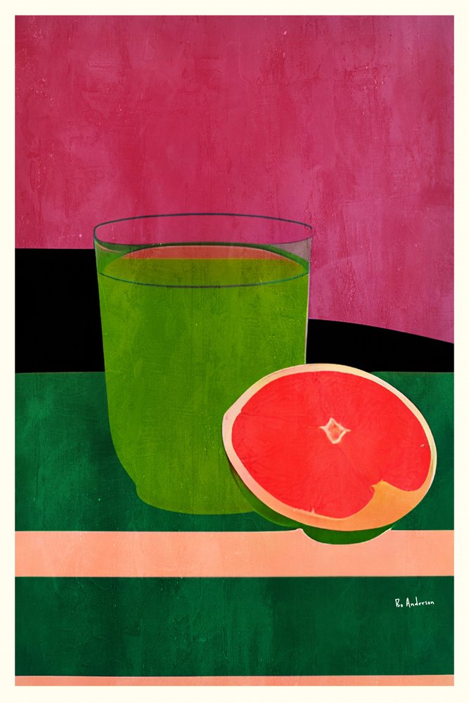 Vibrant Grapefruit Juice by Bo Anderson