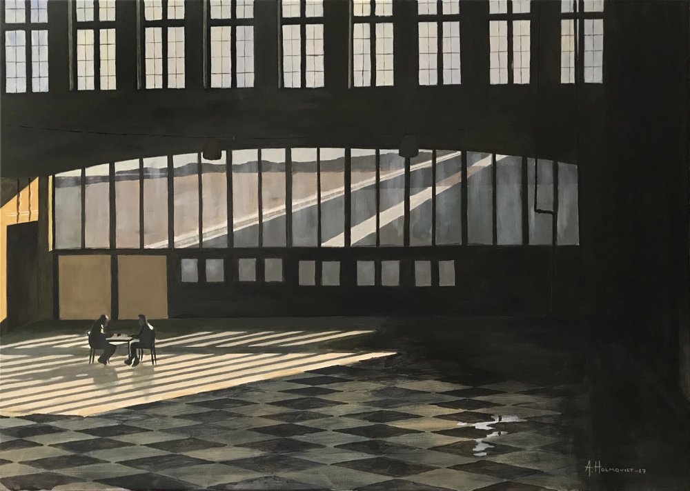 Chess Players In Sunlight by Borgenhag Holmqvist