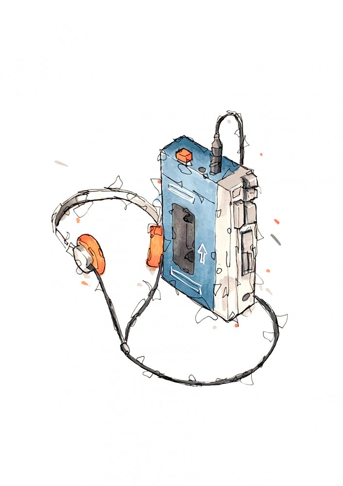 Retro Cassette Player by Borgenhag Holmqvist