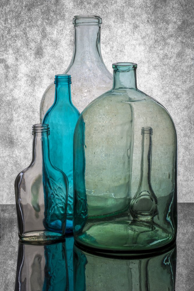 Colorful Glass Bottles by Brig Barkow