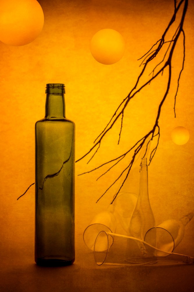 Cracked Bottle Golden Glow by Brig Barkow