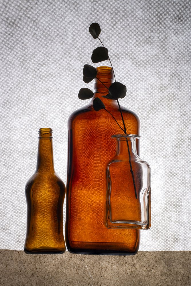 Earthy Bottles Still Life by Brig Barkow