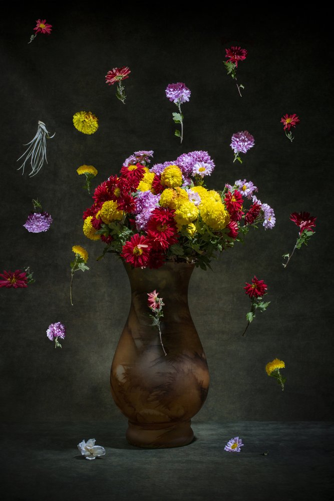 Floating Vibrant Blooms by Brig Barkow