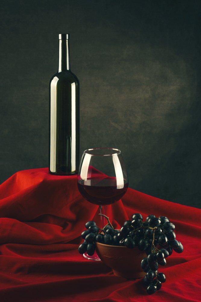 Red Wine Still Life by Brig Barkow