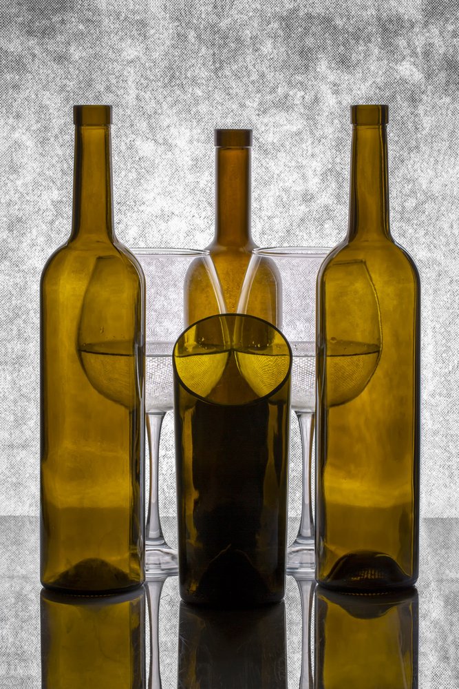 Reflective Bottles Still Life by Brig Barkow