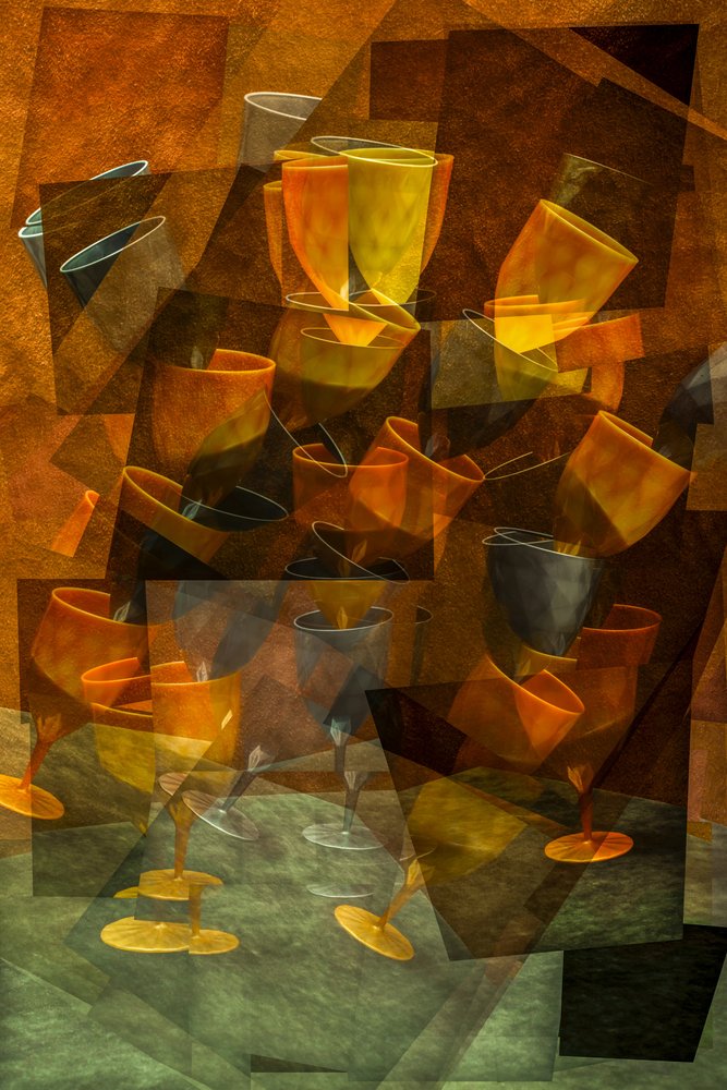 Warm Abstract Glasses by Brig Barkow