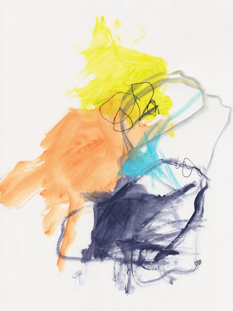 Bold Abstract Strokes by Bronwyn Baker