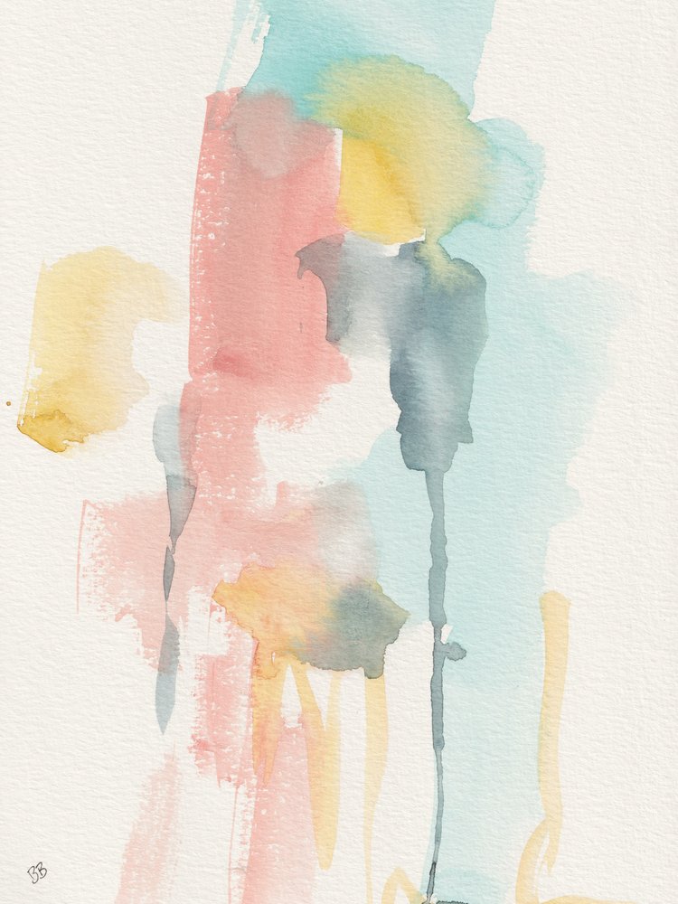 Modern Watercolor Abstract by Bronwyn Baker