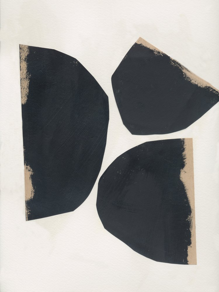 Organic Black Shapes by Bronwyn Baker