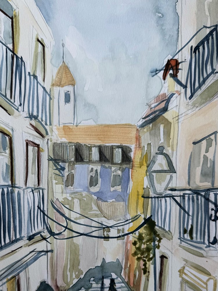 Charming City Alley by Carola Cedell