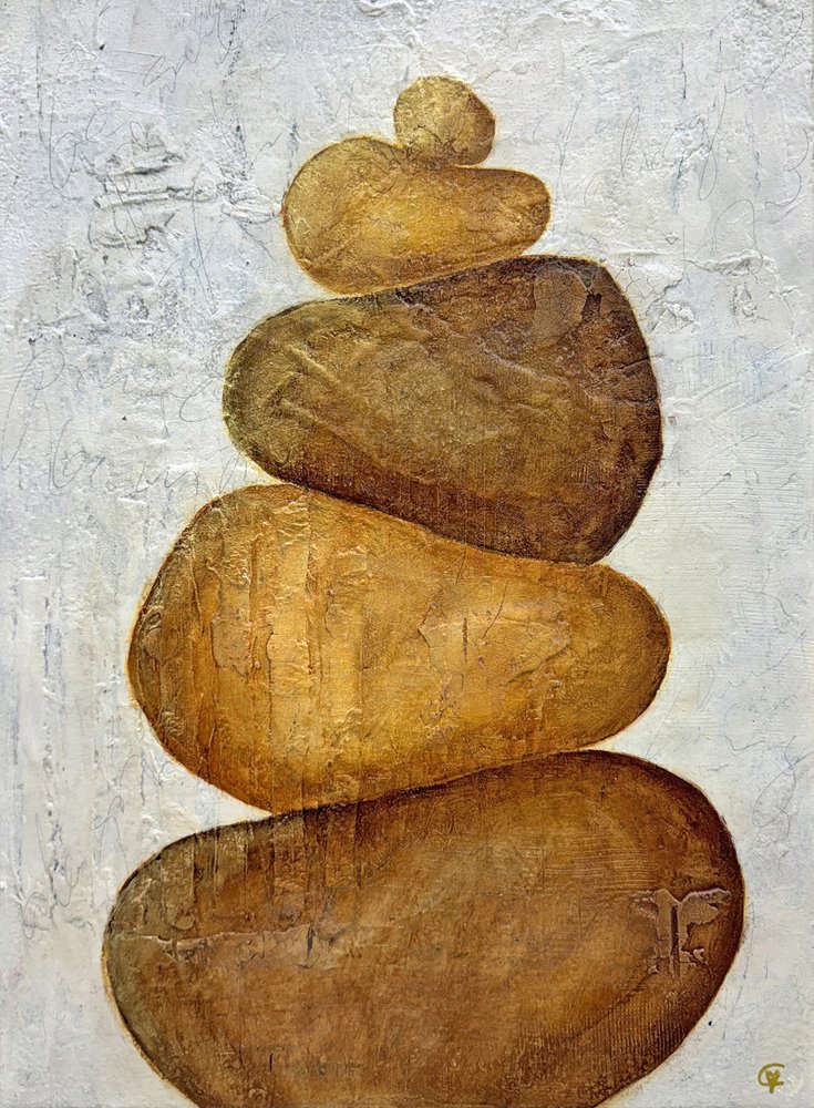 Stacked Zen Stones by Carolina Gårdheim