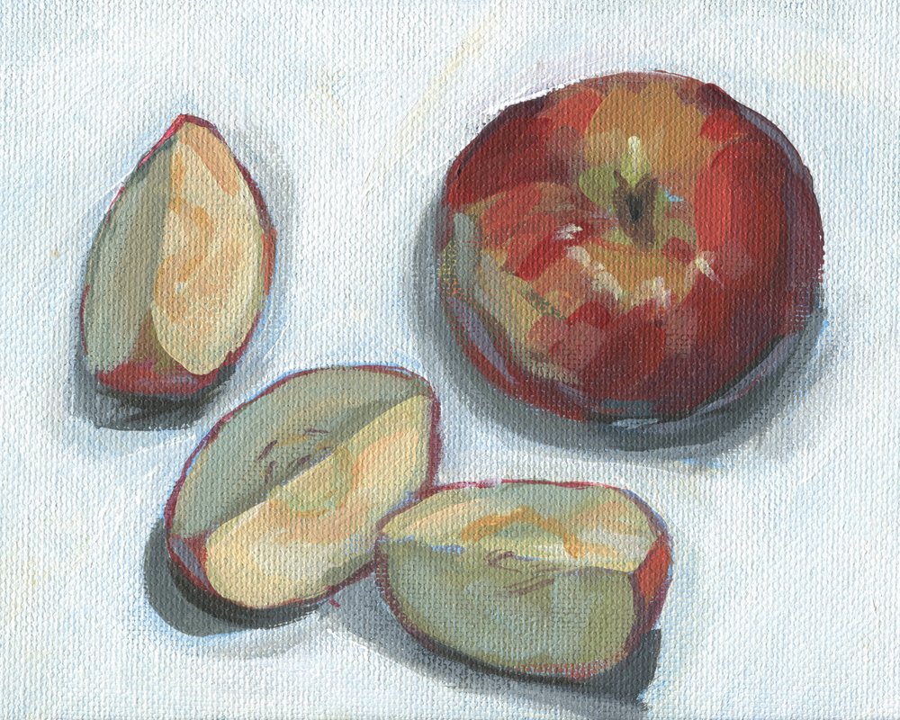 Fresh Cut Apples by Carrie Arnold