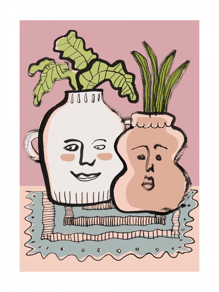 Happy Plant Vases by Catalina Somolinos