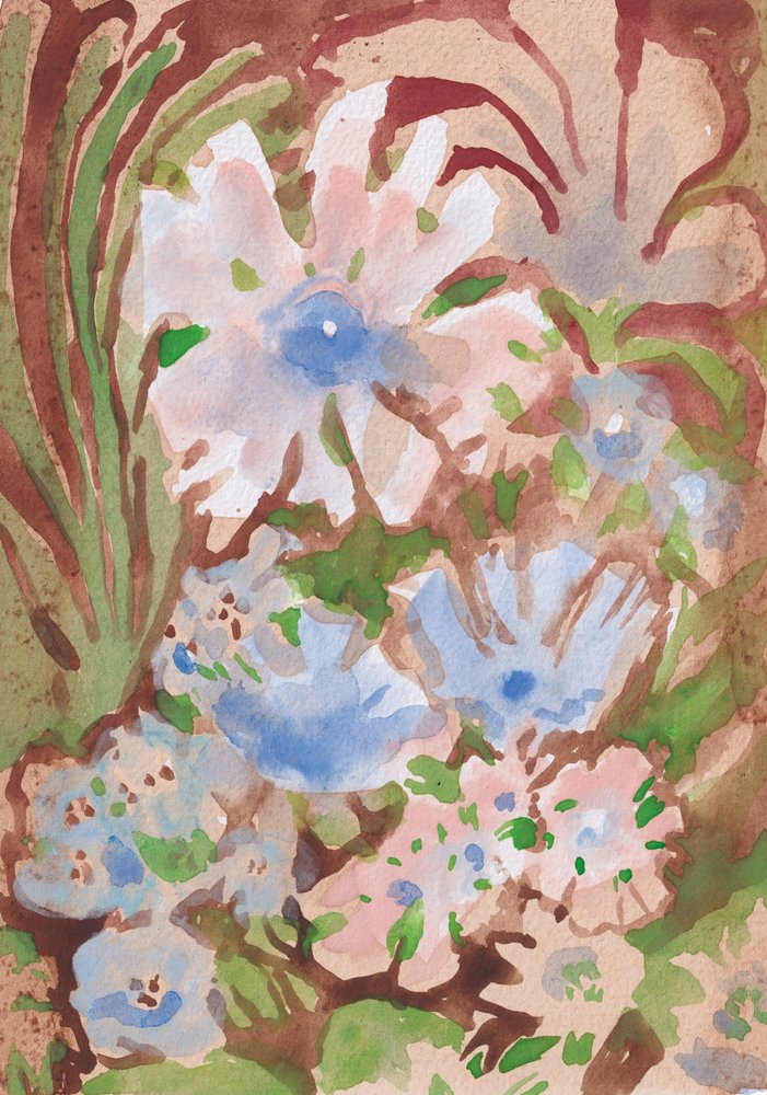 Soft Watercolor Flowers by Catalina Somolinos