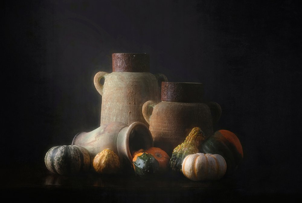 Dark Harvest Still Life by Catherine Wang