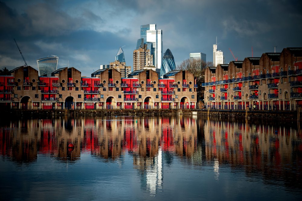 Dramatic London Skyline Reflections by Chris Hamilton